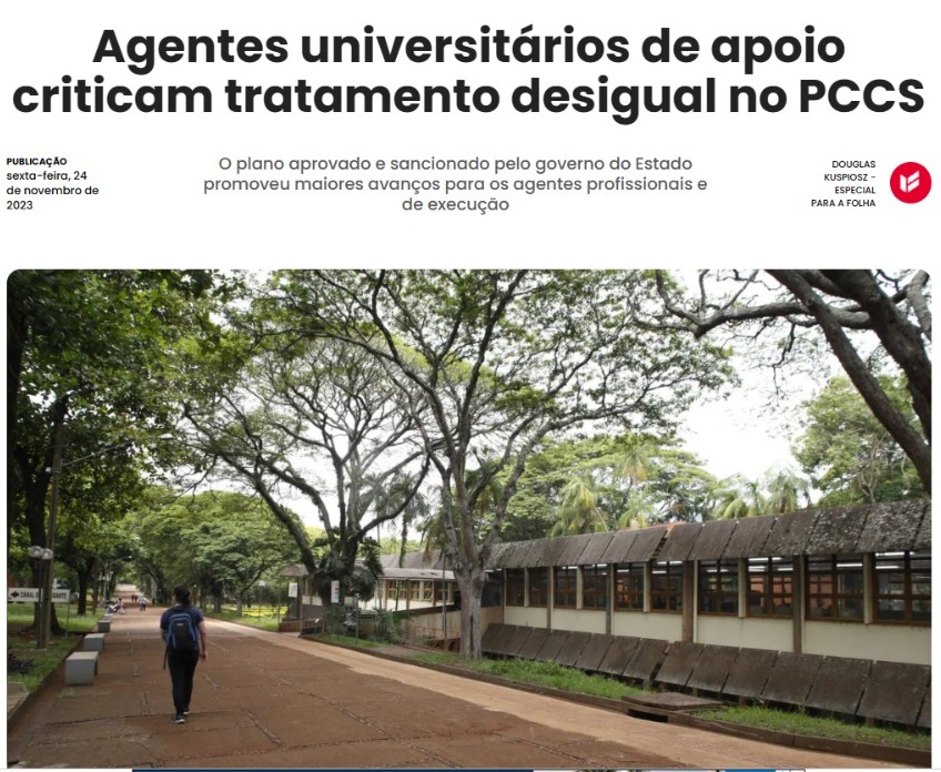 Agentes universitários de apoio criticam tratamento desigual no PCCS